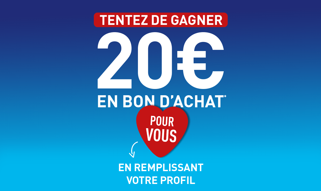 Tentez de gagner 20€ en bon d'achat